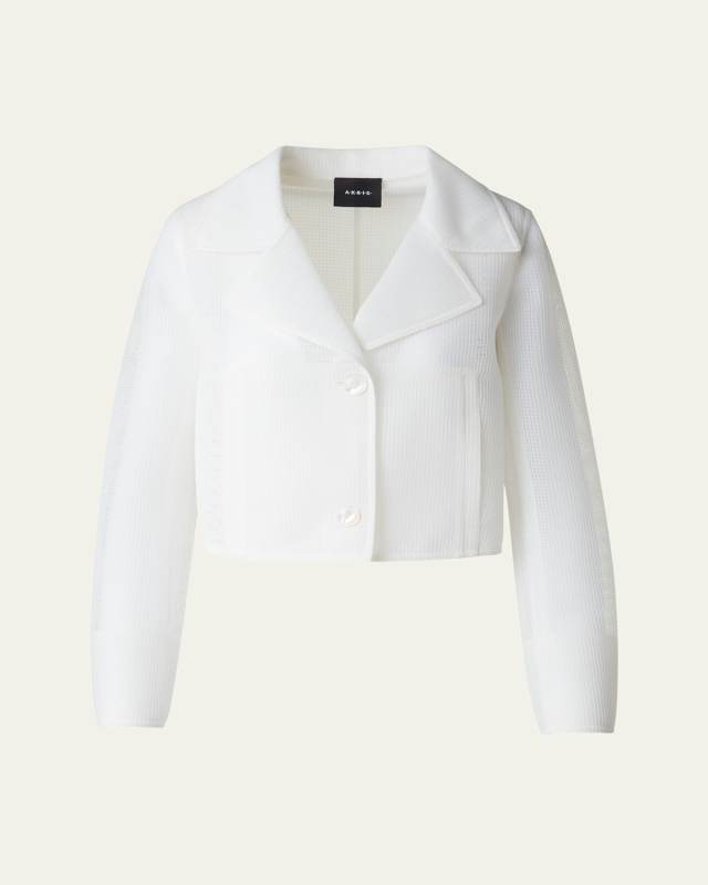 Alice Double Layer Techno Grid Trench Jacket